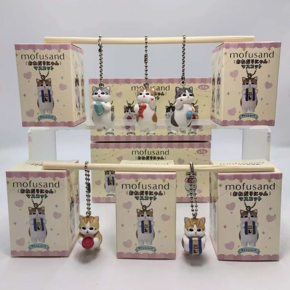 Action Figure Stand - Mofusand Kawaii Kedi Anahtarlık Kör Kutu