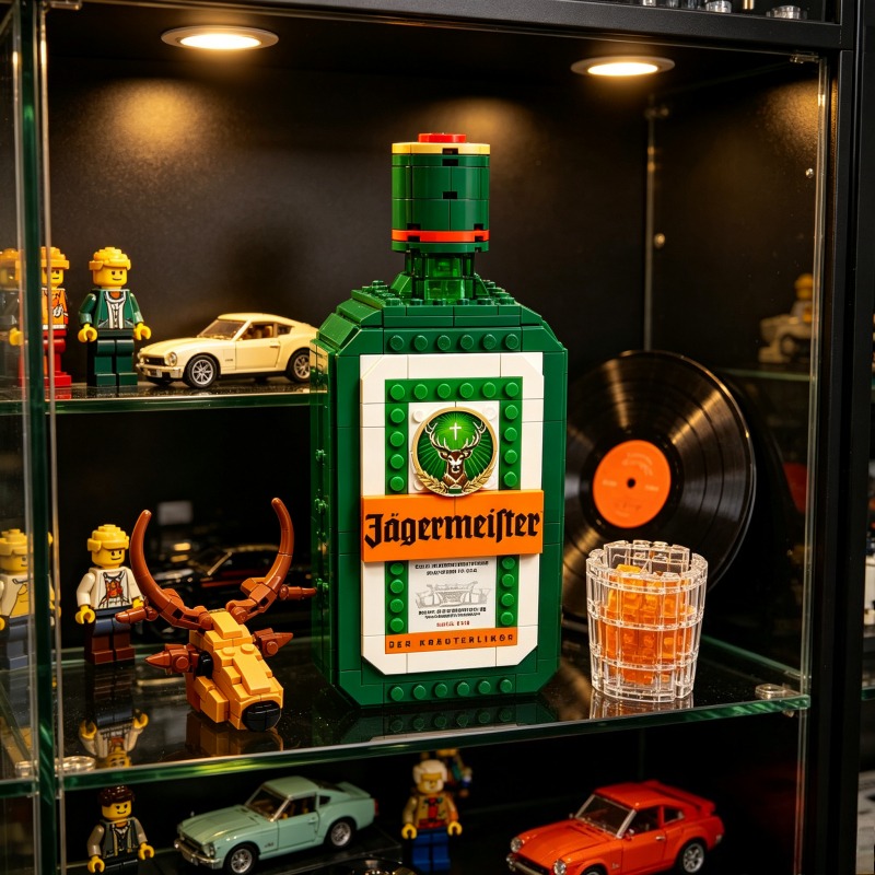 Building Block Mini - Jagermeister Likör Şişesi Yapı Taşları Seti