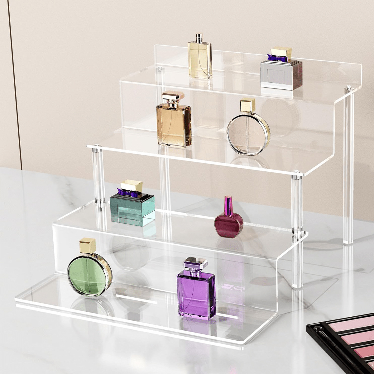 Pop Display Shelf - Akrilik Yükseltici Ekran Standı, 4 Katmanlı