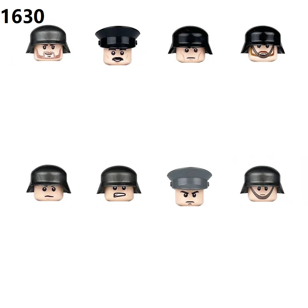 Lego Minifigure Holder - 8 adet askeri silah WW2 almanya