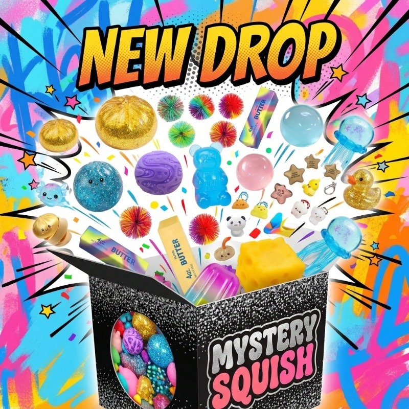 Mystery Box Blind Bag - Squish Time Gizemli Kör Kutu, Rastgele