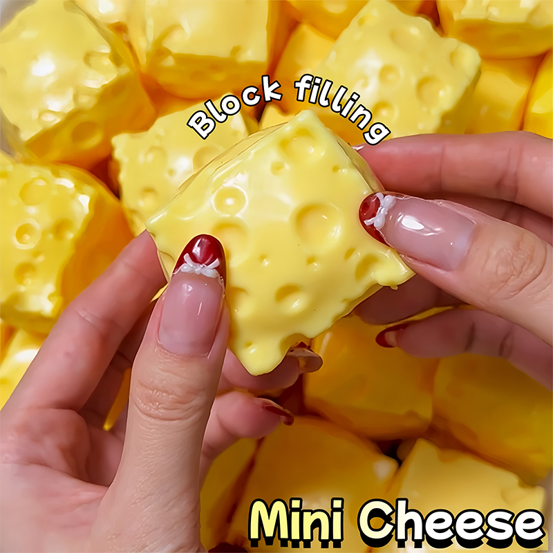 Building Block Mini - Mini Peynir Küpü Sıkılabilir Stres Çarkı