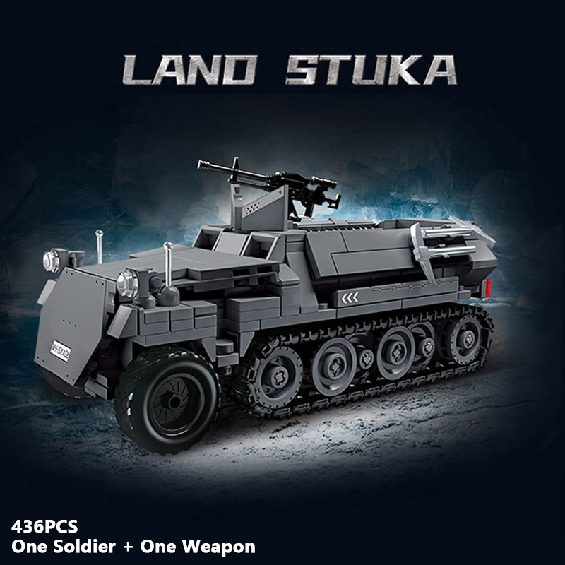 Lego Minifigure Holder - Land Stuka Dünya Savaşı Ordusu Askerleri