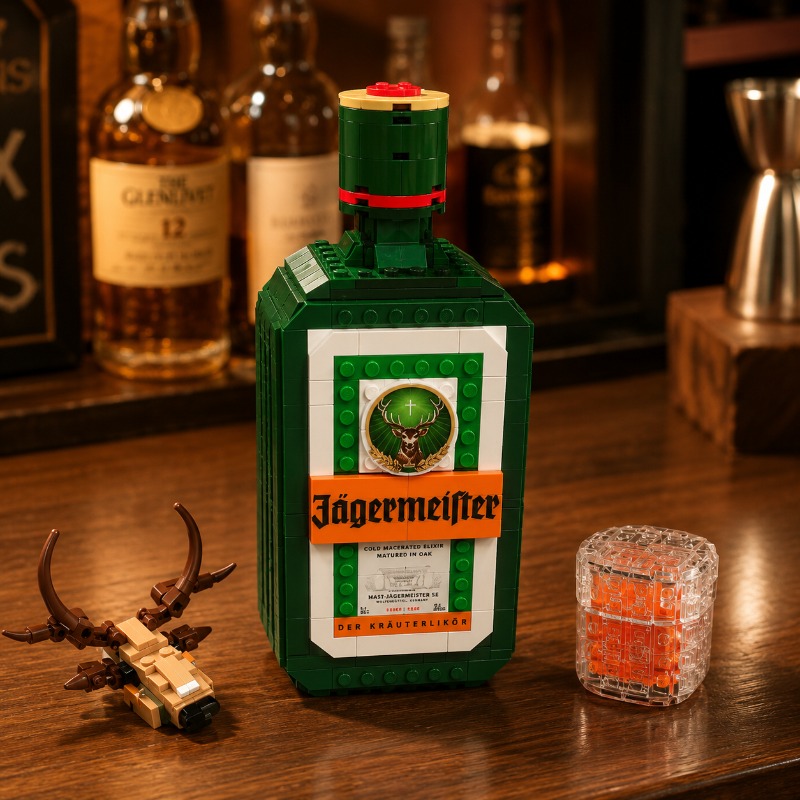 Jagermeister Likör Şişesi Yapı - Building Block Mini incelemesi ve fiyatı