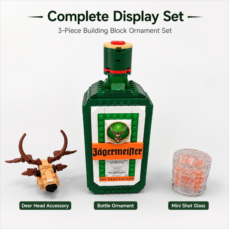 Jagermeister Likör Şişesi Yapı - Building Block Mini incelemesi ve fiyatı