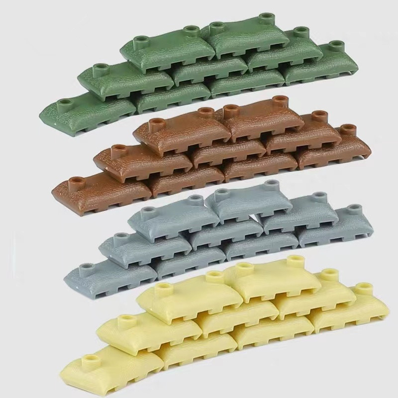 50 adet MOC askeri kum torbası - Lego Minifigure Holder incelemesi ve fiyatı